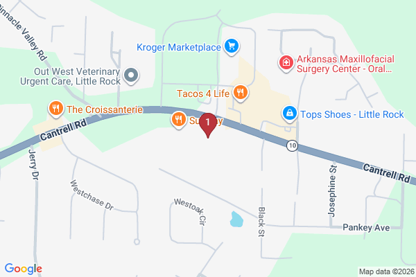 Map showing facility locations